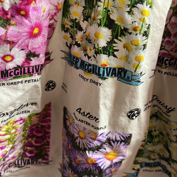 Tyler Mcgillivary Seed Packet dress size large Floral Print Sleeveless Dress - Picture 6 of 6